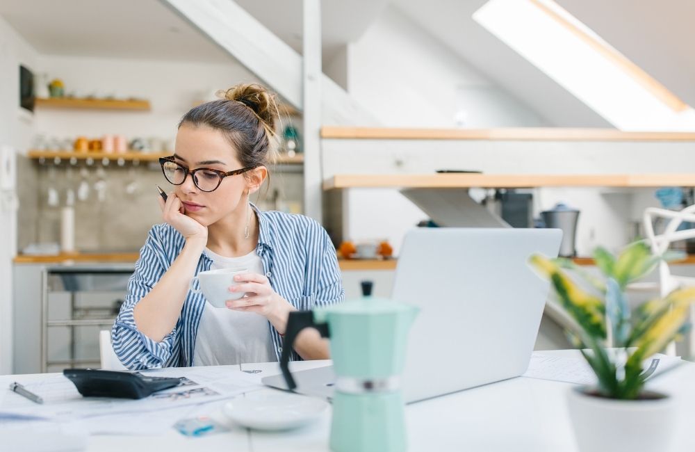 Budget plan on desk for freelancers
